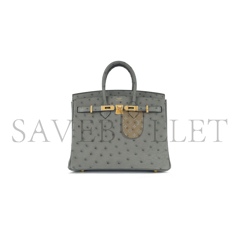 H**mes MASTER OSTRICH BIRKIN 25 BIRKIN HANDBAG (25*20*13cm)